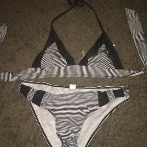 Striped bikini